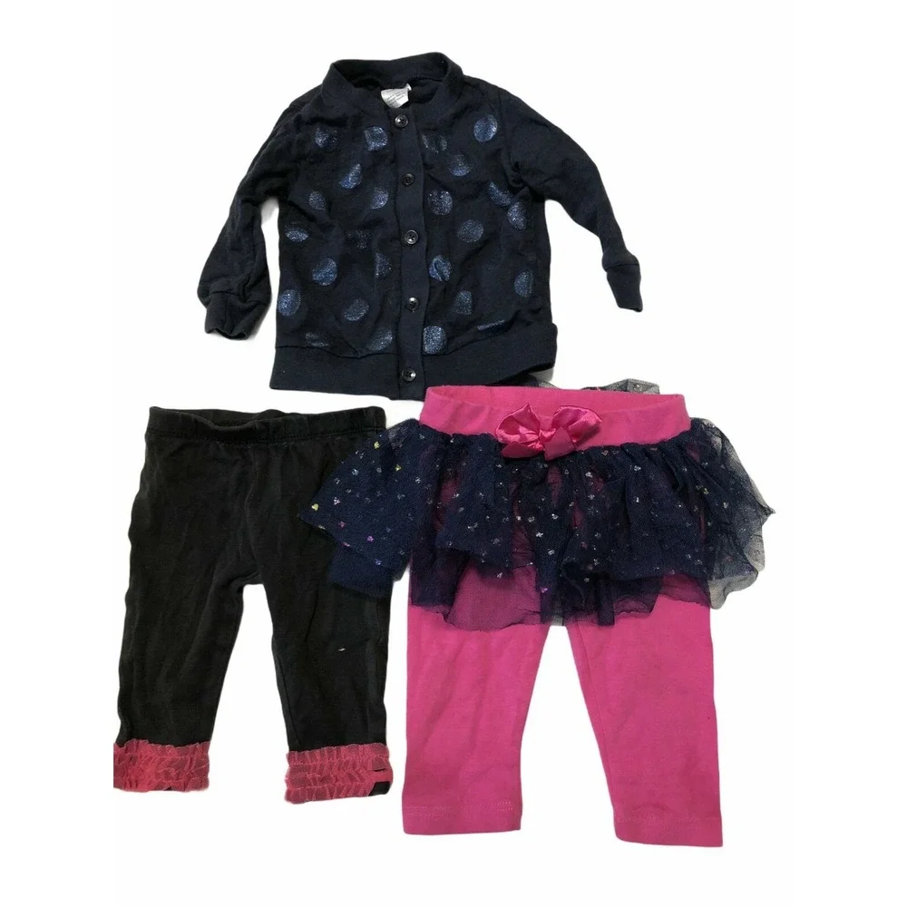 Clothing‎ Mix Lot 3Pcs Girls Size 3-6 Months Tutu Leggings Sweater